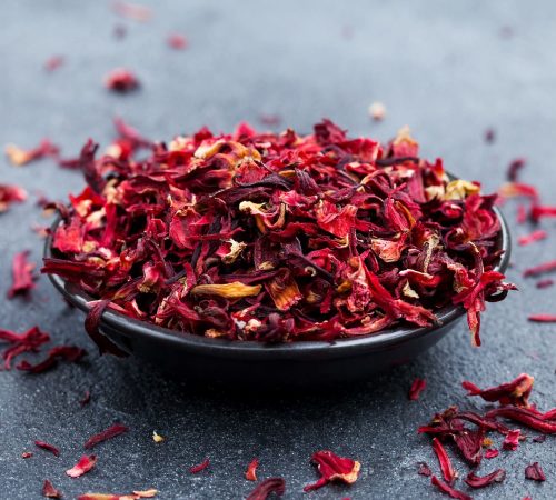 hibiscus-tea-in-black-bowl-slate